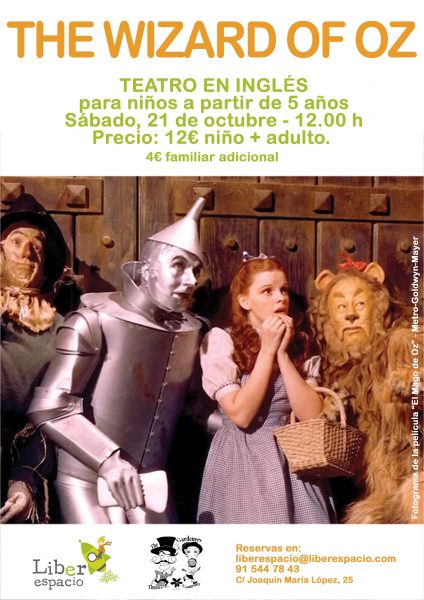The wizard of Oz. teatro en inglés