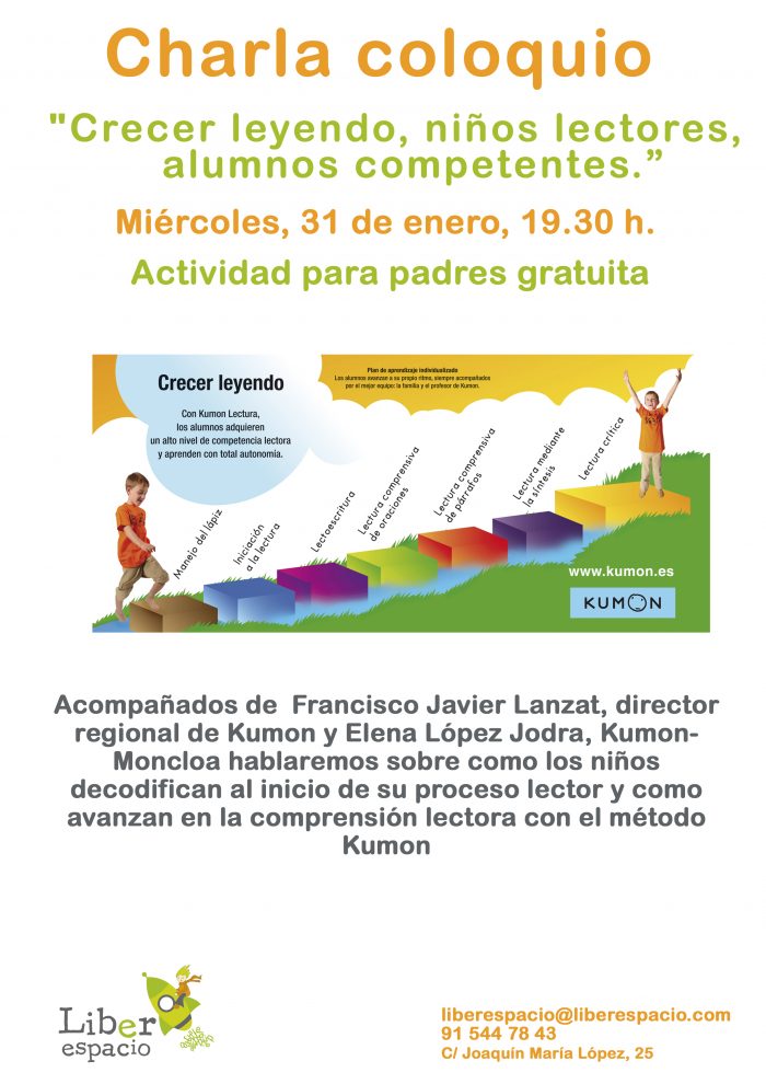 Charla fomento de la lectura con Kumon