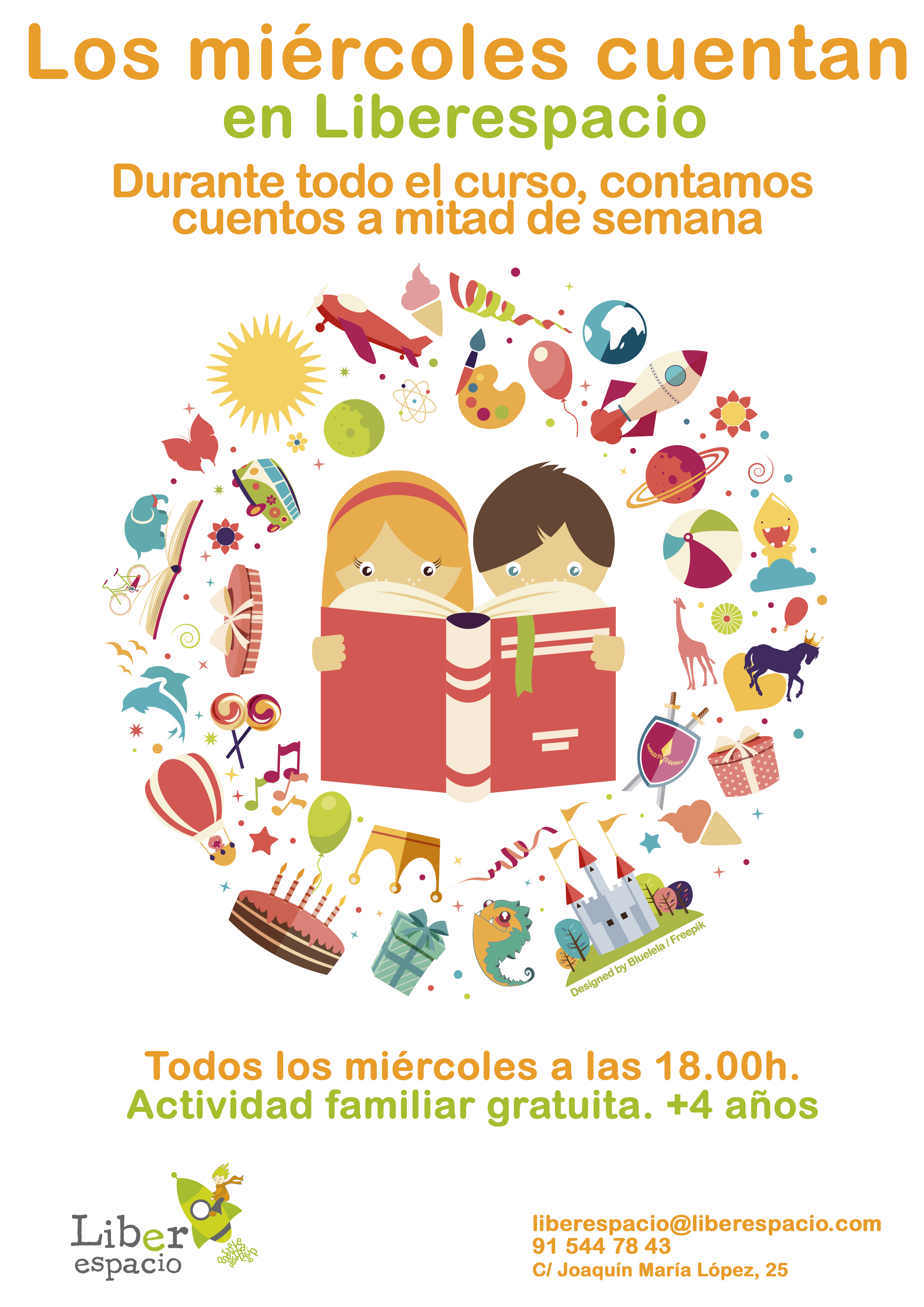 Los miércoles por la tarde contamos cuentos infantiles - Librería  Liberespacio