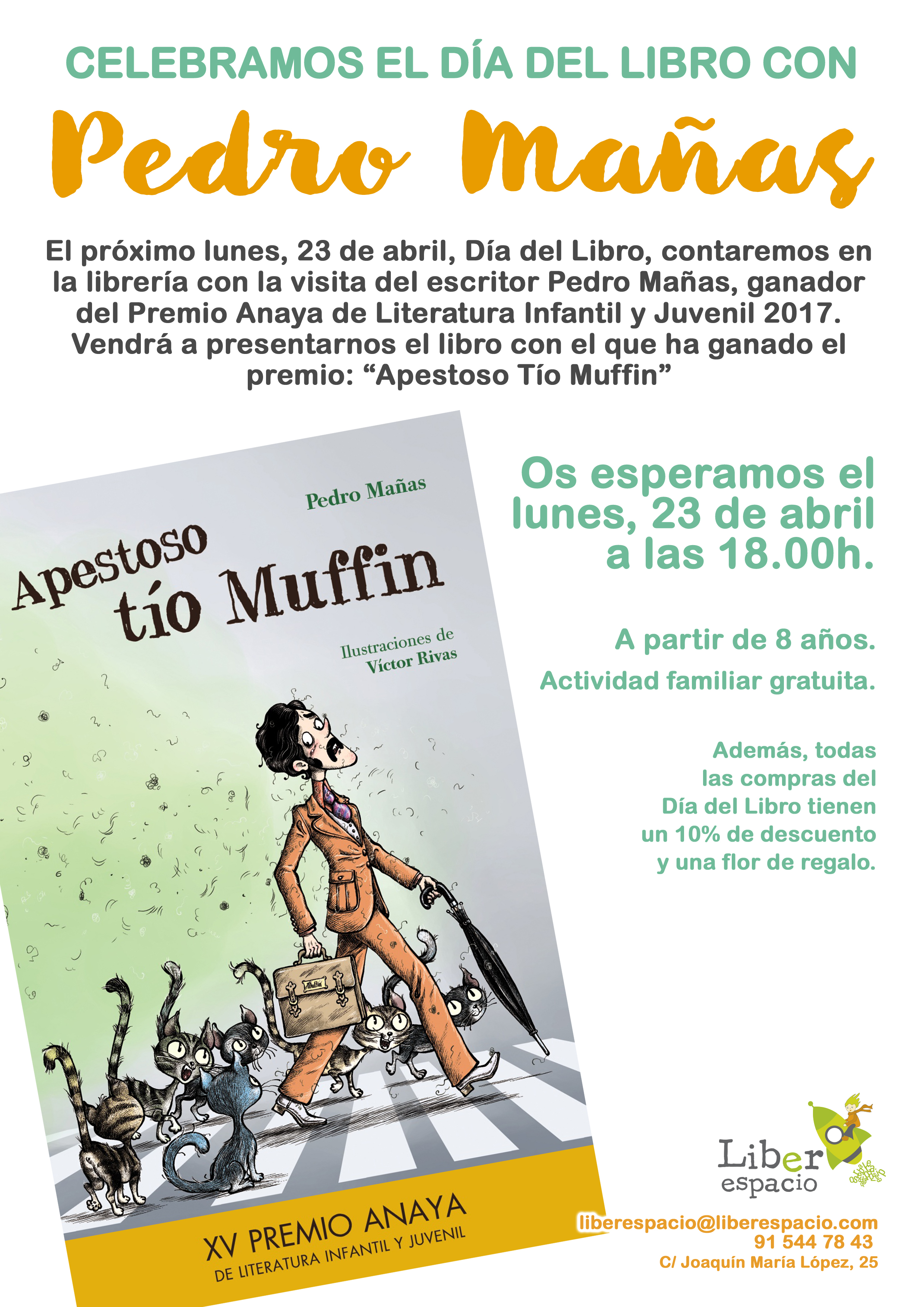 Celebramos el día del libro con Pedro Mañas