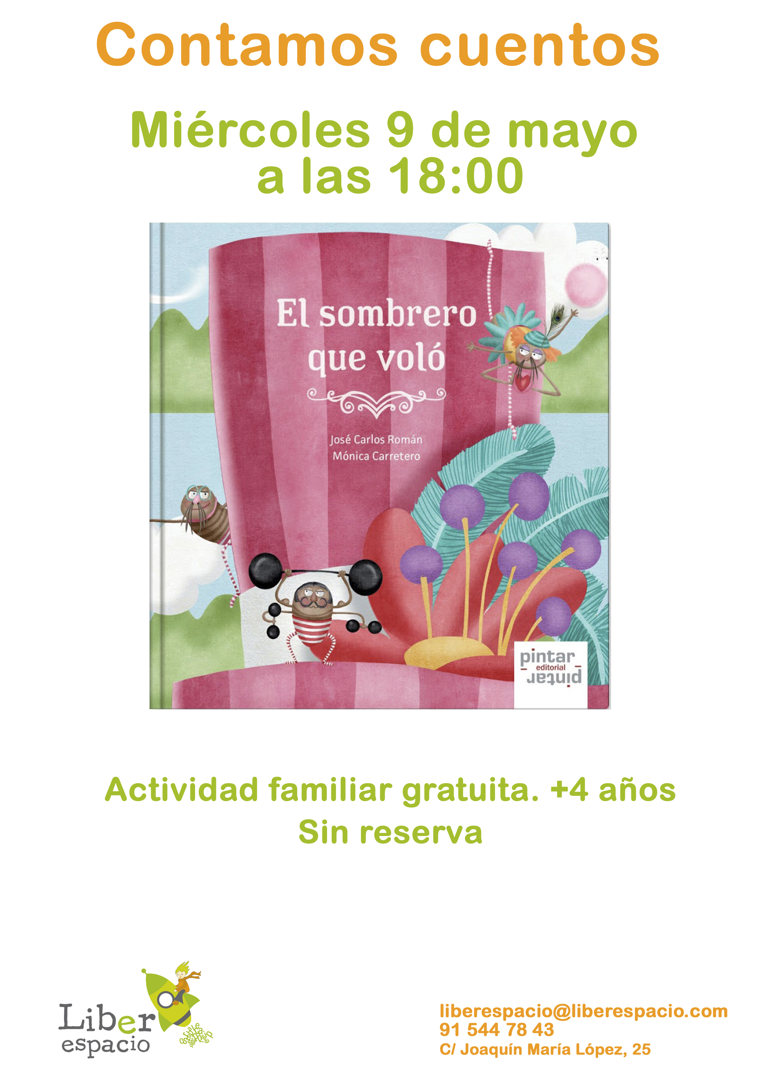 Los miércoles por la tarde contamos cuentos infantiles - Librería  Liberespacio