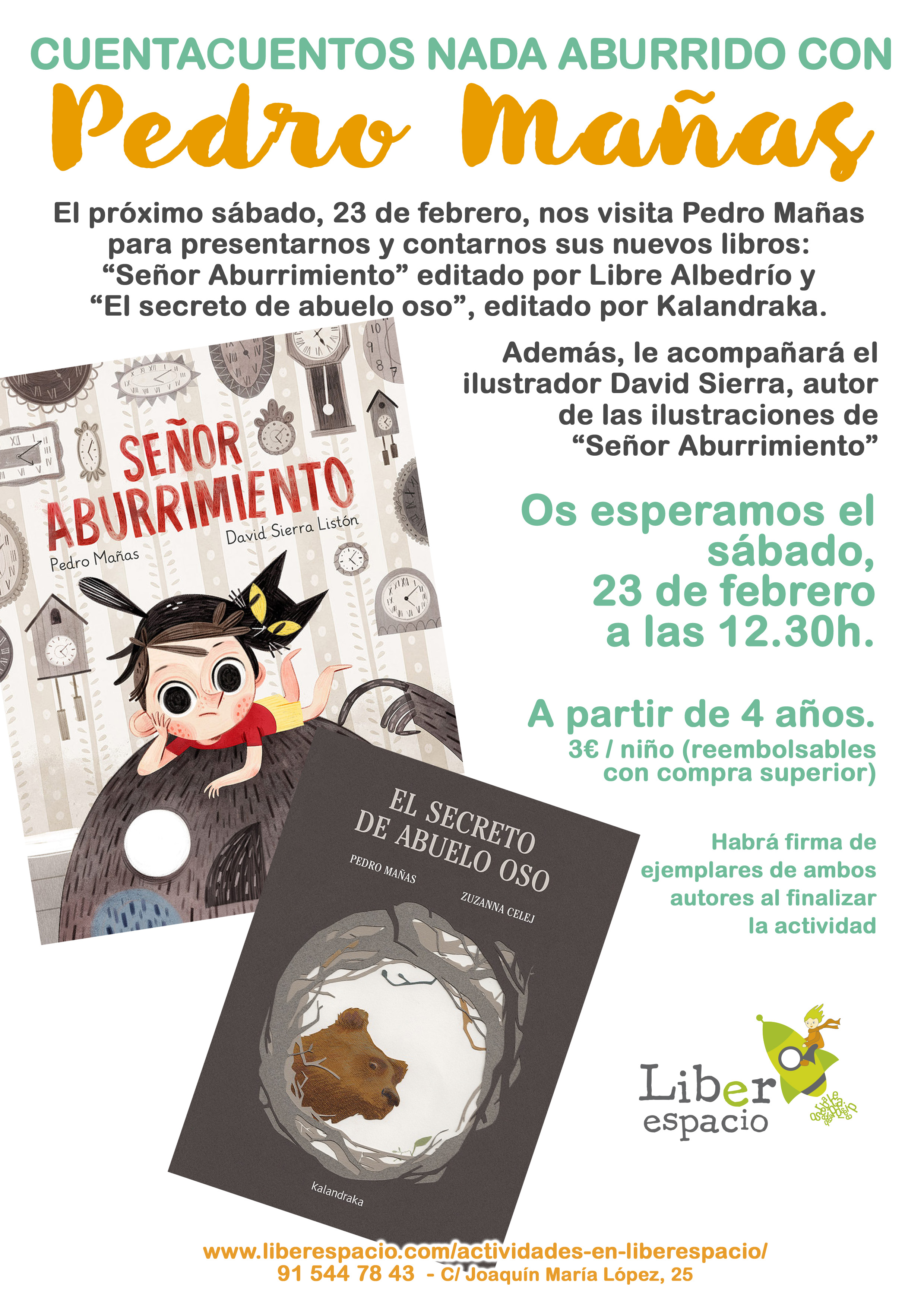 Cuentacuentos con Pedro Mañas