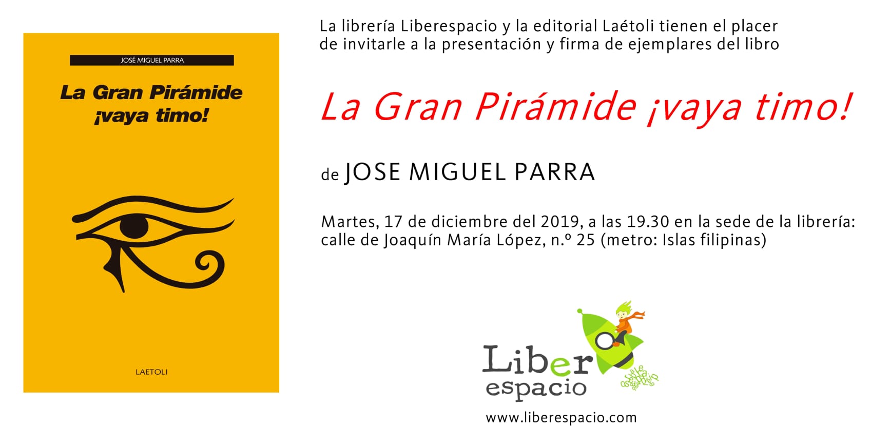 Charla Presentación: La gran pirámide ¡Vaya timo!