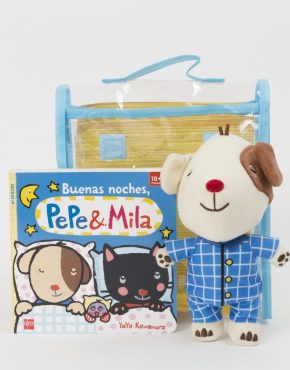 Pack de Buenas noches, Pepe & Mila (con muñeco de Pepe en pijama)