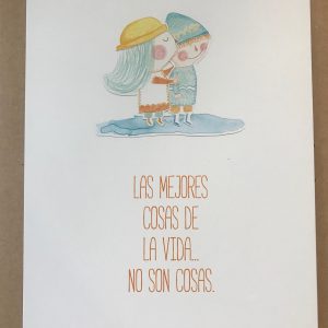 Tarjetón de regalo de Raquel Bonita. Cosas