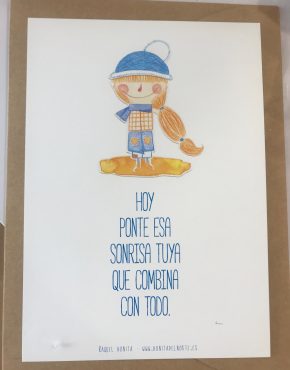 Tarjetón de regalo de Raquel Bonita. Cosas