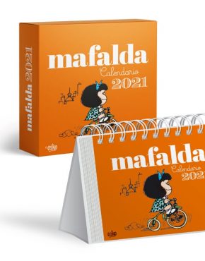 Calendario de mesa 2021 Mafalda naranja