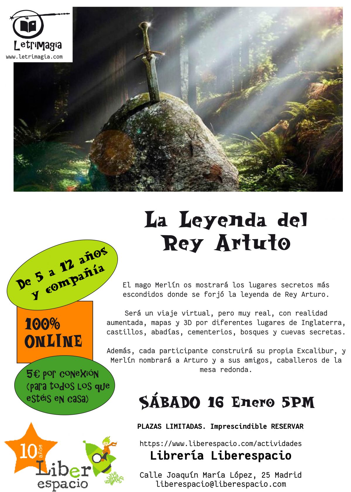 CARTEL LEYENDA REY ARTURO