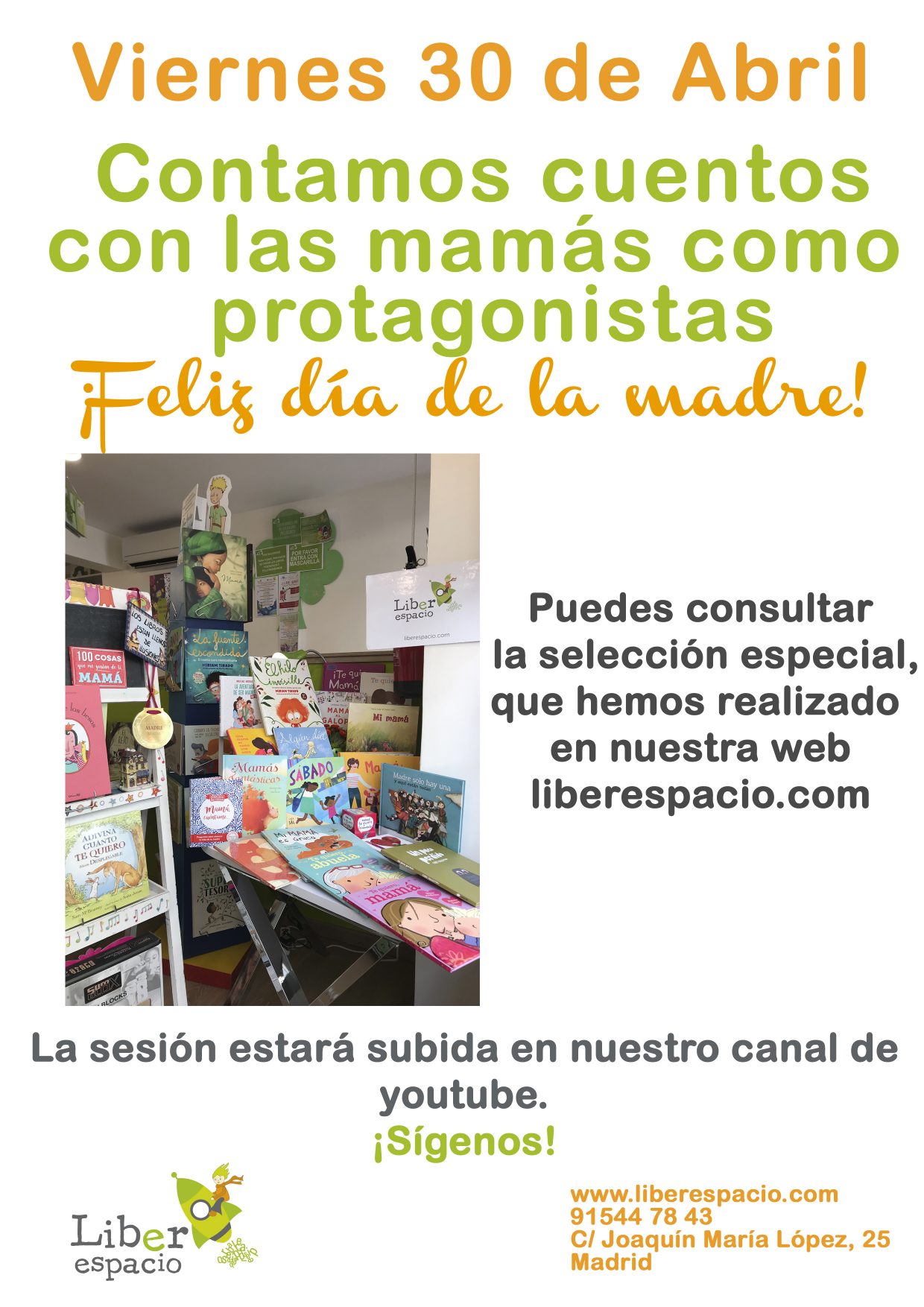 Sesión de cuentacuentos del Día de la Madre