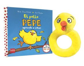Pack Pollo Pepe con sonajero