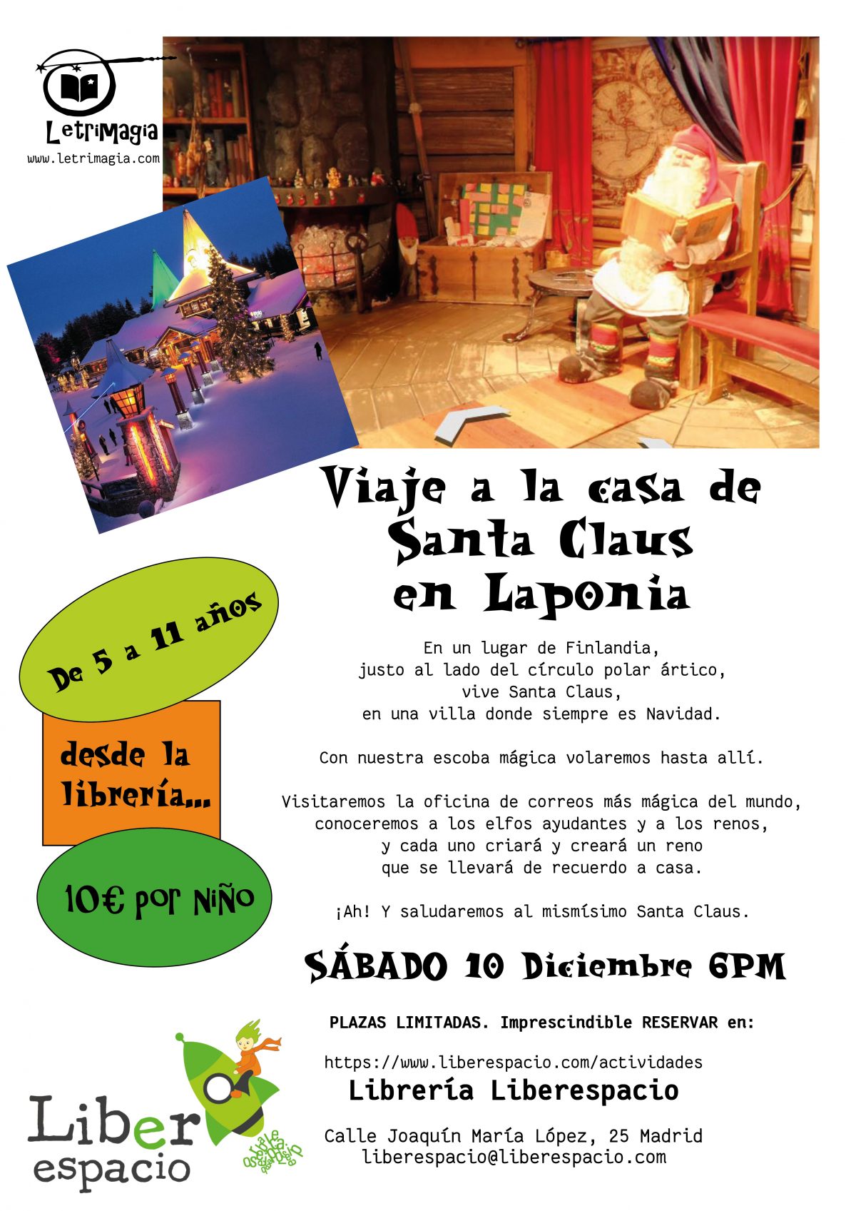 Viaje a Laponia Liberespacio Letrimagia 10dic22