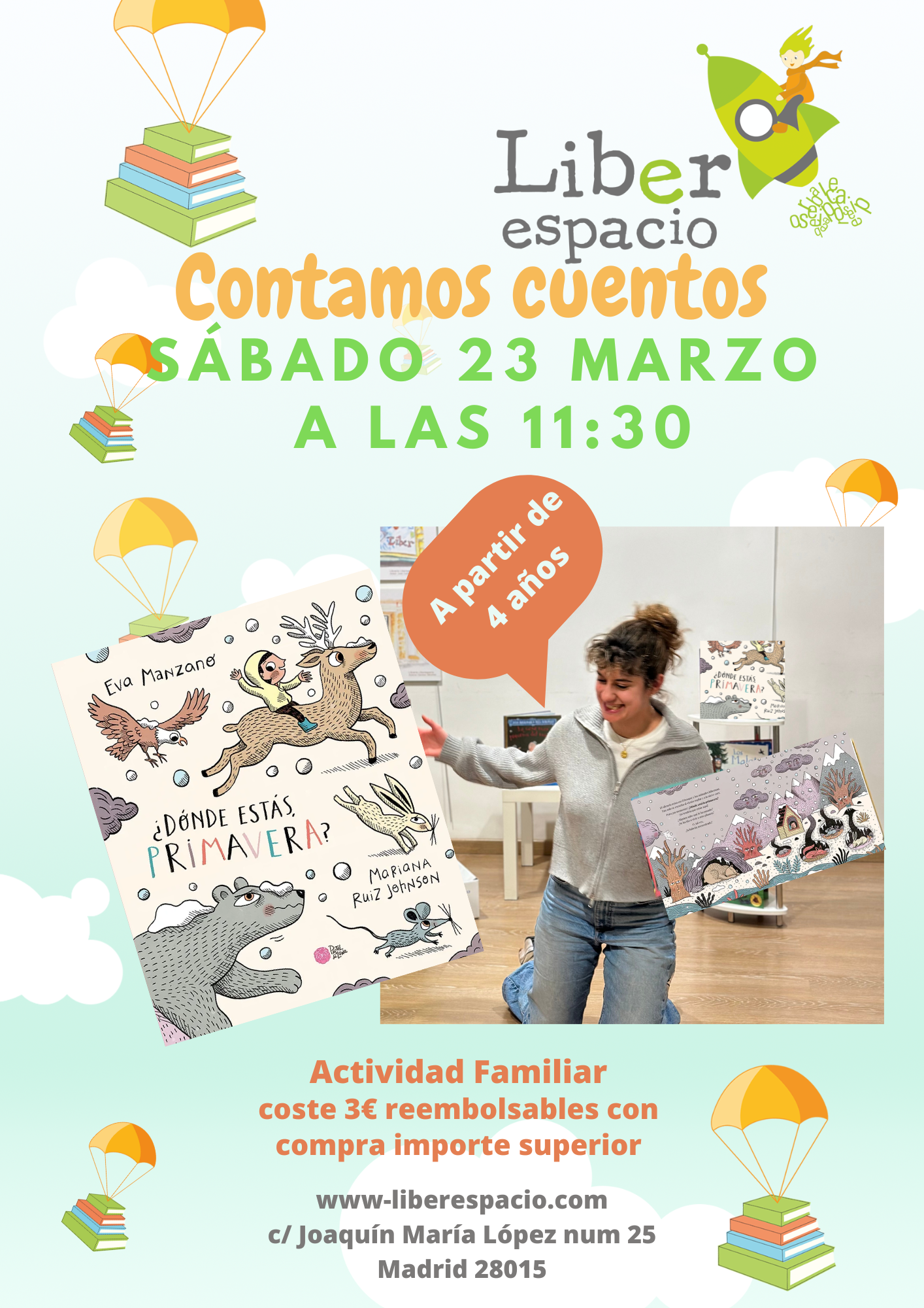 El sábado 23 de marzo contamos cuento