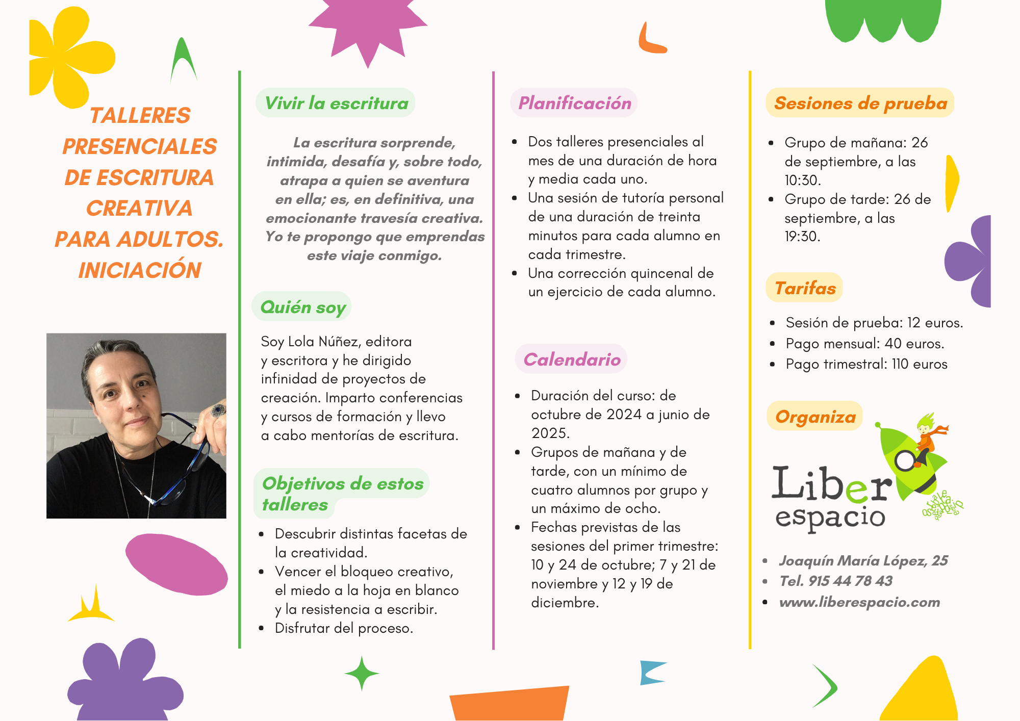 Taller de escritura para adultos