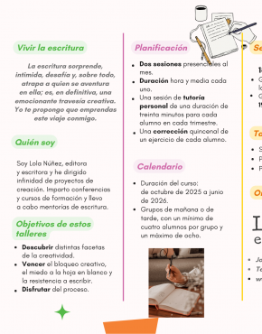 Taller de escritura para adultos