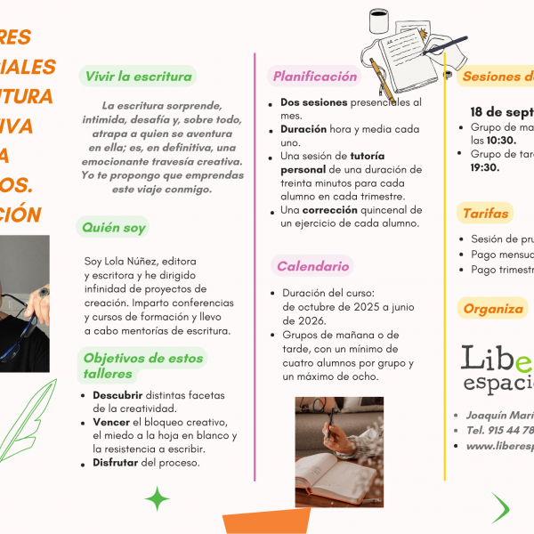 Taller de escritura para adultos