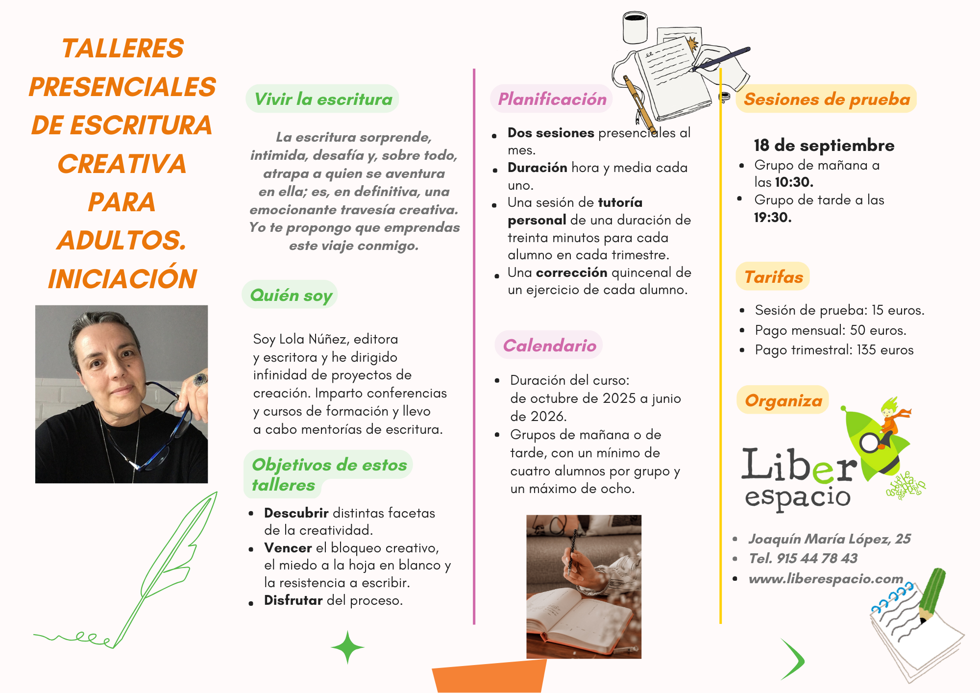 Taller de escritura para adultos