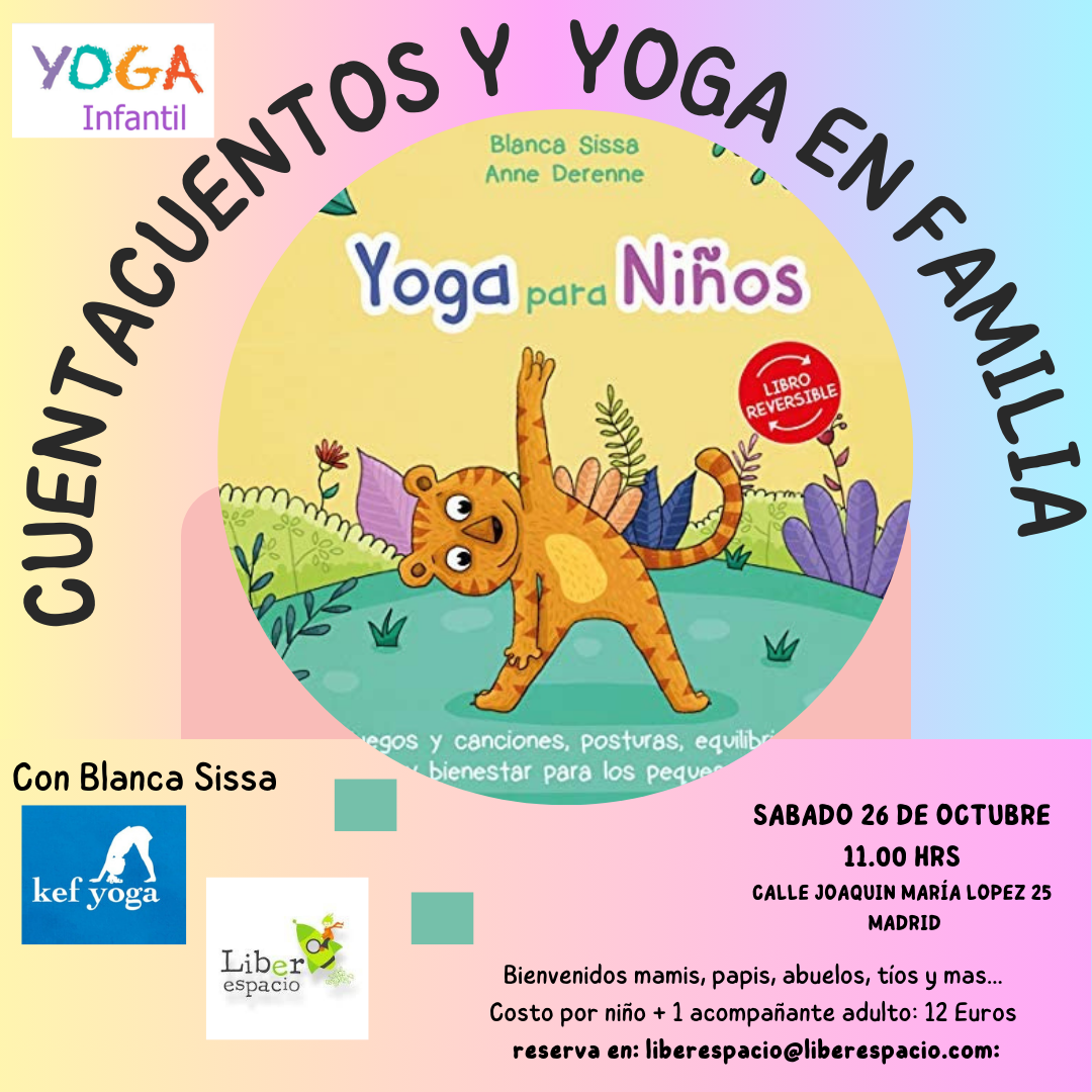 Cuentacuentos y taller de yoga en familia. Octubre 2024