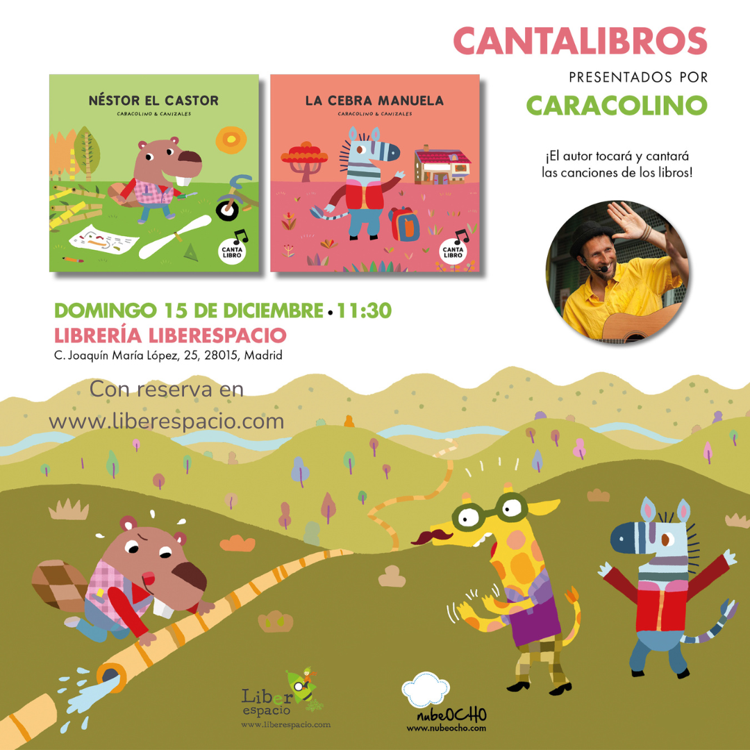 Cantalibros con Caracolino
