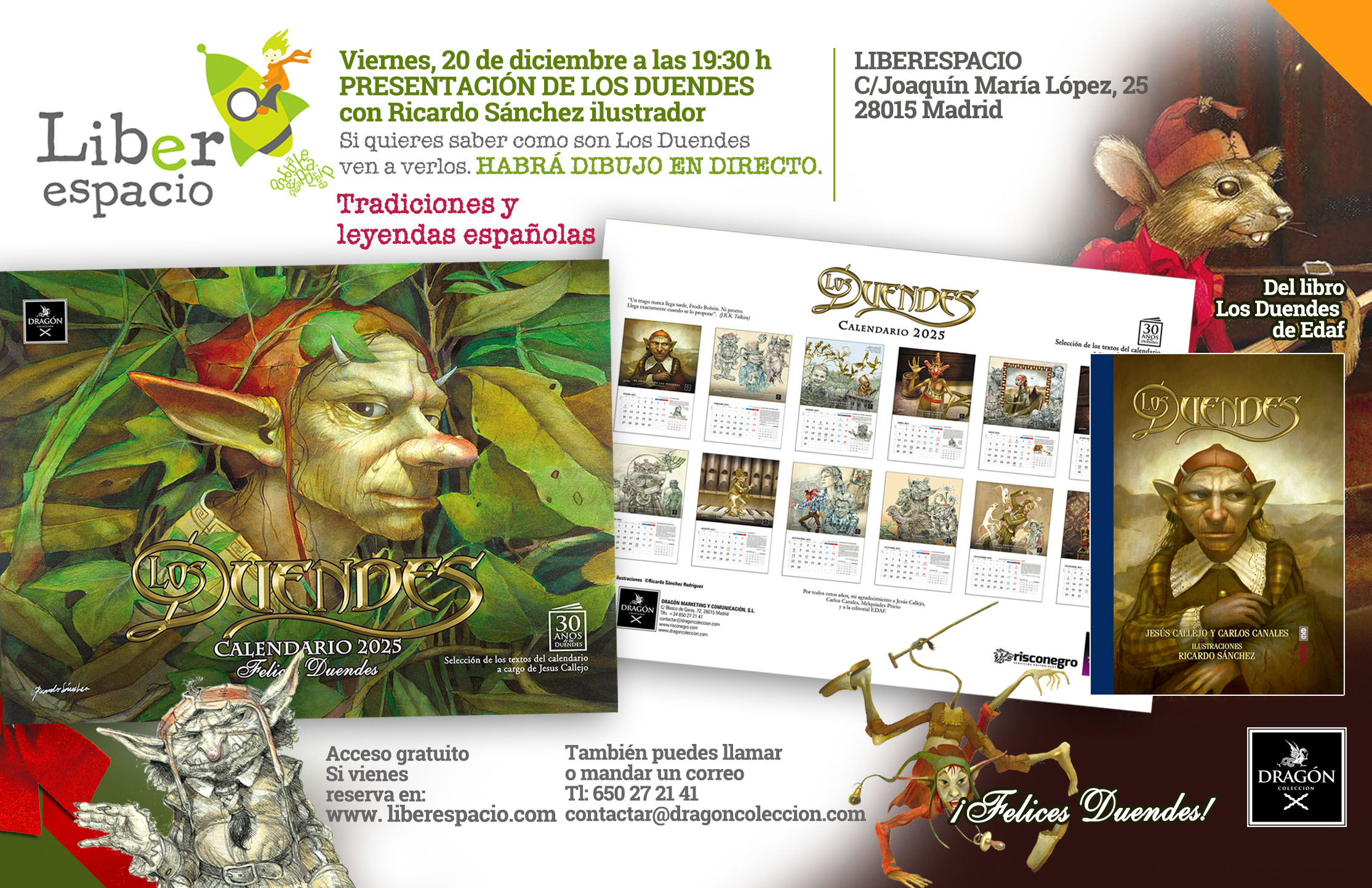 Presentación de Duendes con el ilustrador Ricardo Sánchez