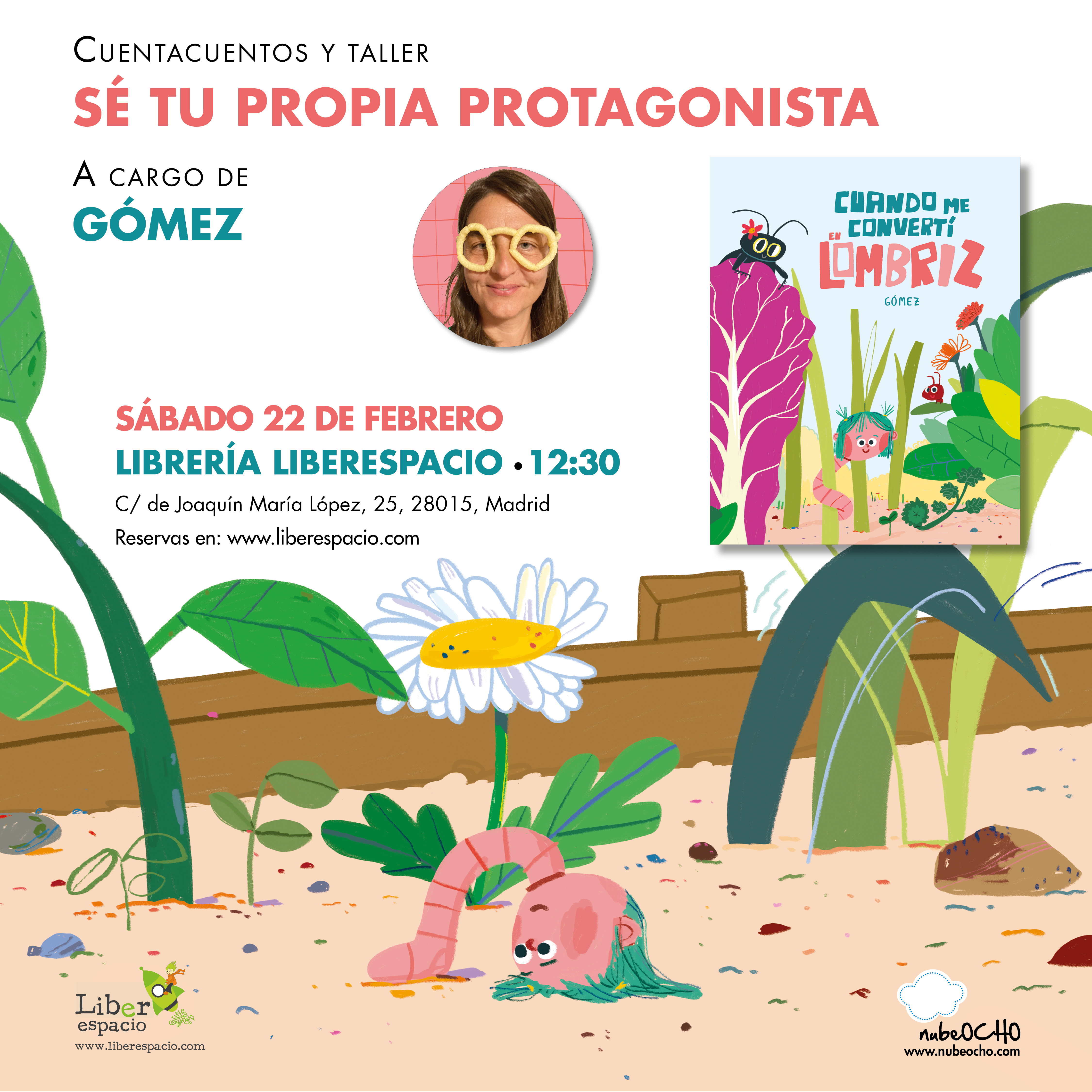 Cuentacuentos y taller "Sé tu propia protagonista", con GÓMEZ