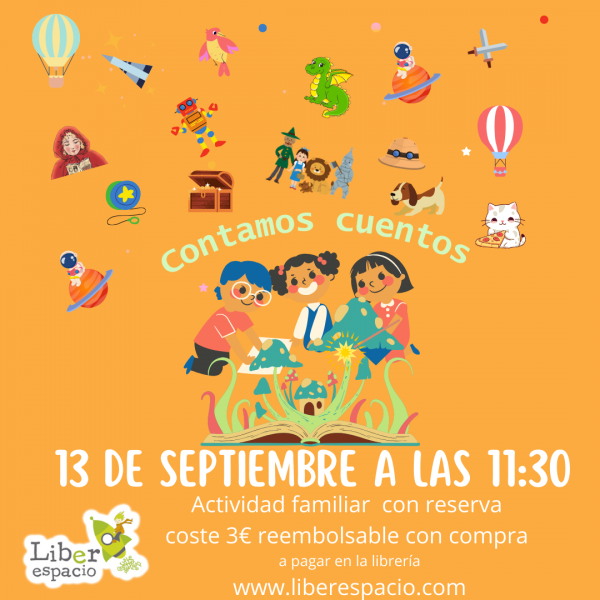 El s&aacute;bado13 de septiembre contamos cuento