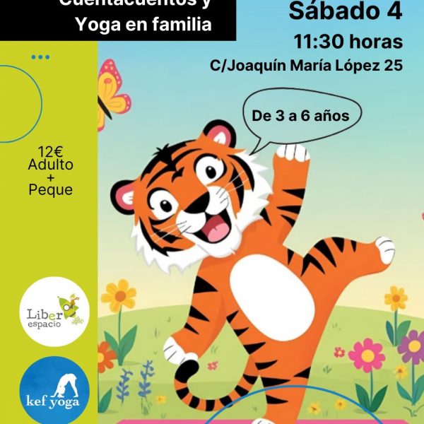 Cuentacuentos y taller de yoga en familia. Octubre 2025