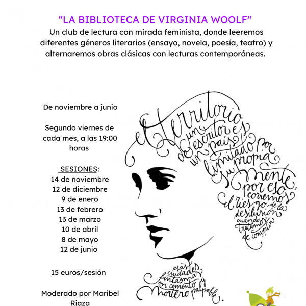 Entrada a una sesión del Club de Lectura con Maribel Riaza